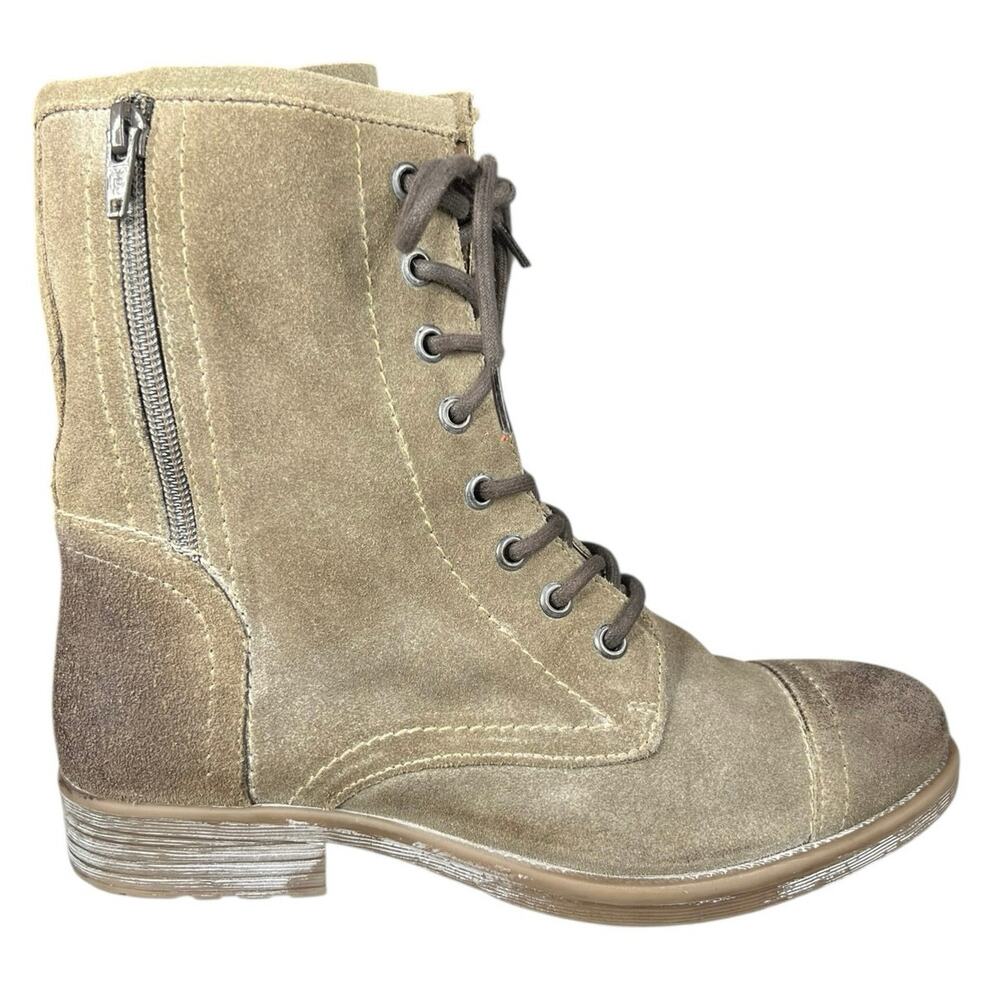Roan X Bed Stu Women’s Affair Tan Suede Combat Boot Size US 8.5